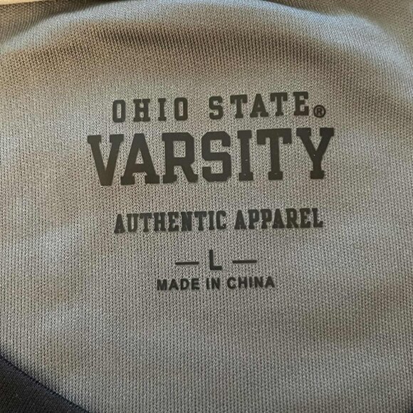 OHIO STATE BUCKEYES Varsity T-Shirt Men’s L Gray Graphic Tee NCAA Fan Apparel - Picture 7 of 9